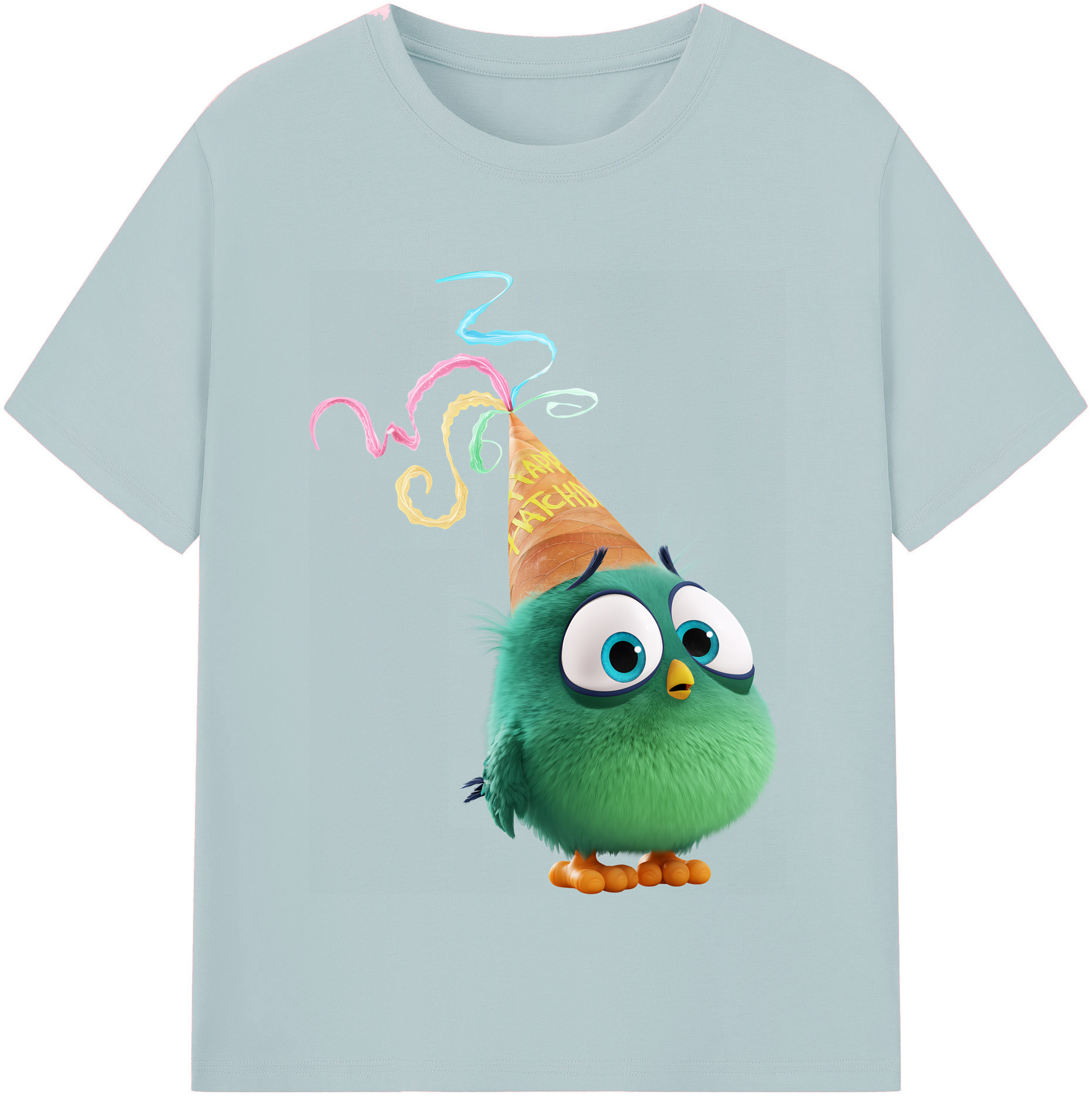 （画像用） Angry Birds アングリーバード 綿100％半袖Tシャツ（フロントプリント）